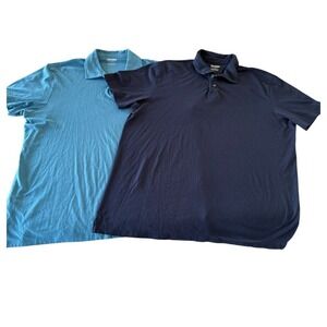 Bonobos Standard Fit Men's Polo Bundle Blue Large Pima Cotton Blend